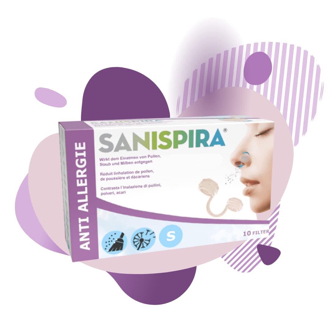 Anti-Allergy Nasal Filter for hay Fever, Animal Hair & Pollen Allergy - Patented 360° Filter System - Keeps The Nose Free of Pollen, dust, Mites - Transparent Silicone - Size L