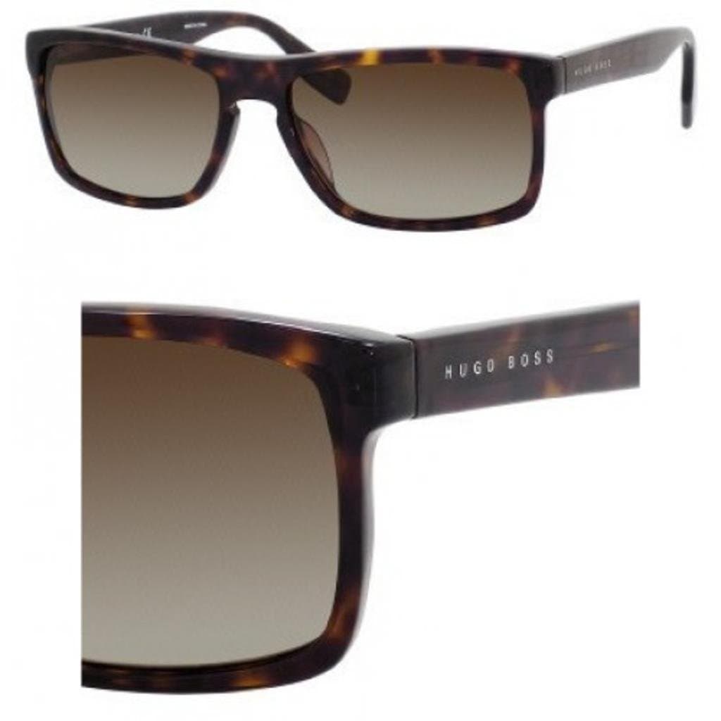 Hugo Boss Brown Gradient Rectangular Sunglasses BOSS 0450/P/S 86 58