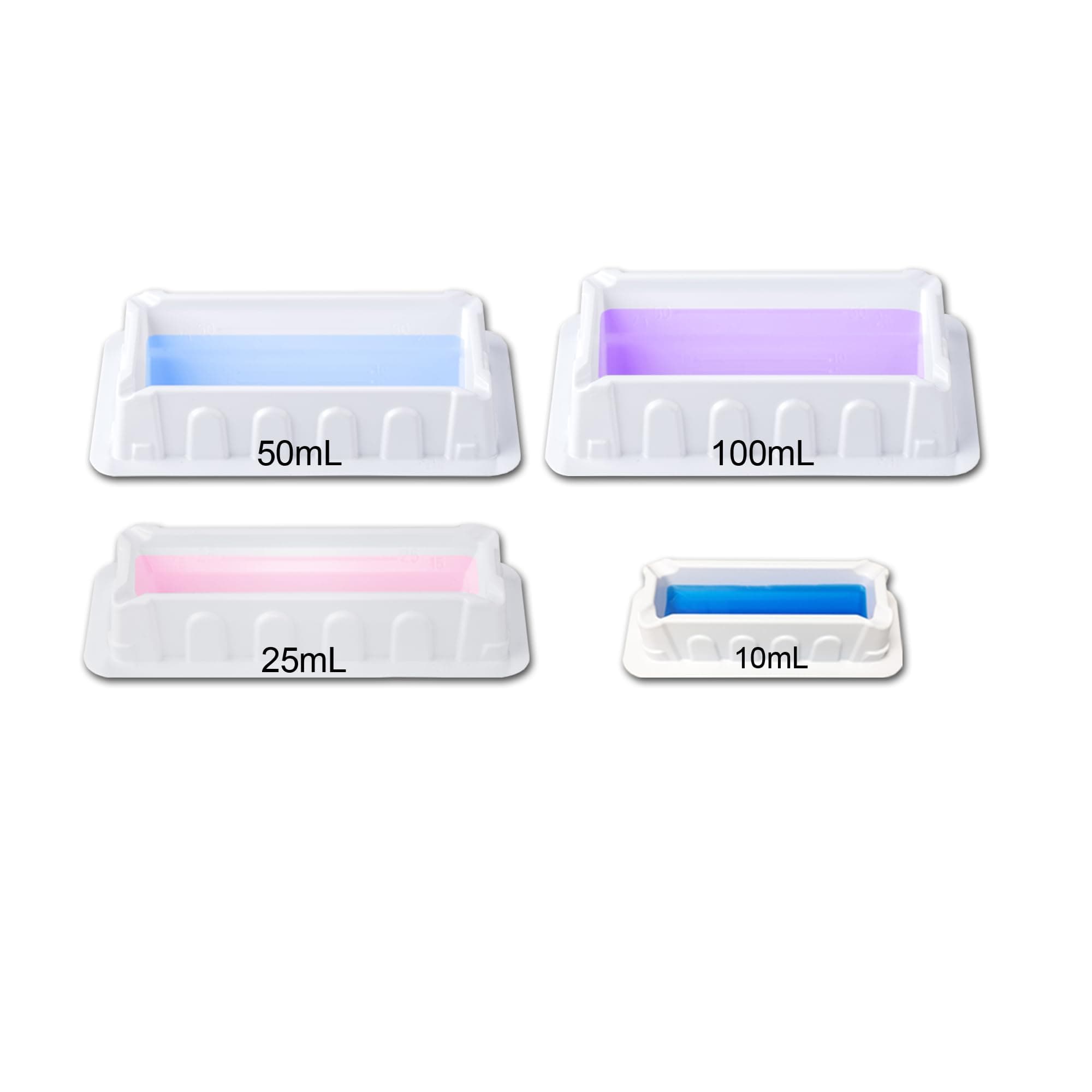 MTC Bio P8010-1S Multi Channel Solution or Reagent Reservoir, 10 ml Capacity, Sterile, Individually Wrapped (Pack of 100)