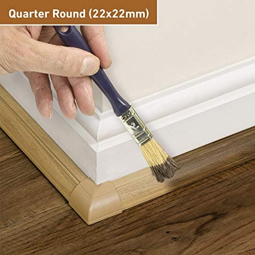 D-Line Quadrant Trunking Multipack | Popular Floor Trim Alternative | 6 x 2 Meter Lengths Per Pack - Stainable Oak