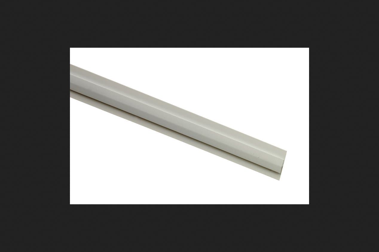 Sequentia Vinyl Molding Division Bar 1-1/2 " X 8 ' 8 ' White