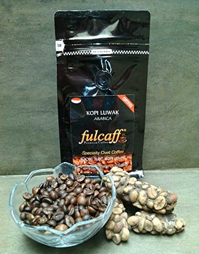 Genuine 100% Pure Civet Coffee Kopi Luwak Arabica Roasted Beans Authentic (Certified) 100g / 3.5oz