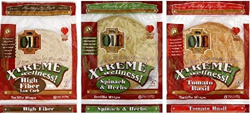 Ole Mexican Tortilla 3 Pack Variety (High Fiber, Spinach & Herb, Tomato Basil)