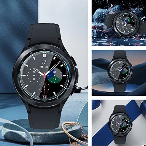 Suoman 2+2-Pack for Samsung Galaxy Watch 4 Classic 46mm Screen Protector, Privacy and High-Definition Combination, [Anti-Scratch] Ultra-Thin Tempered Glass Screen Protective Film
