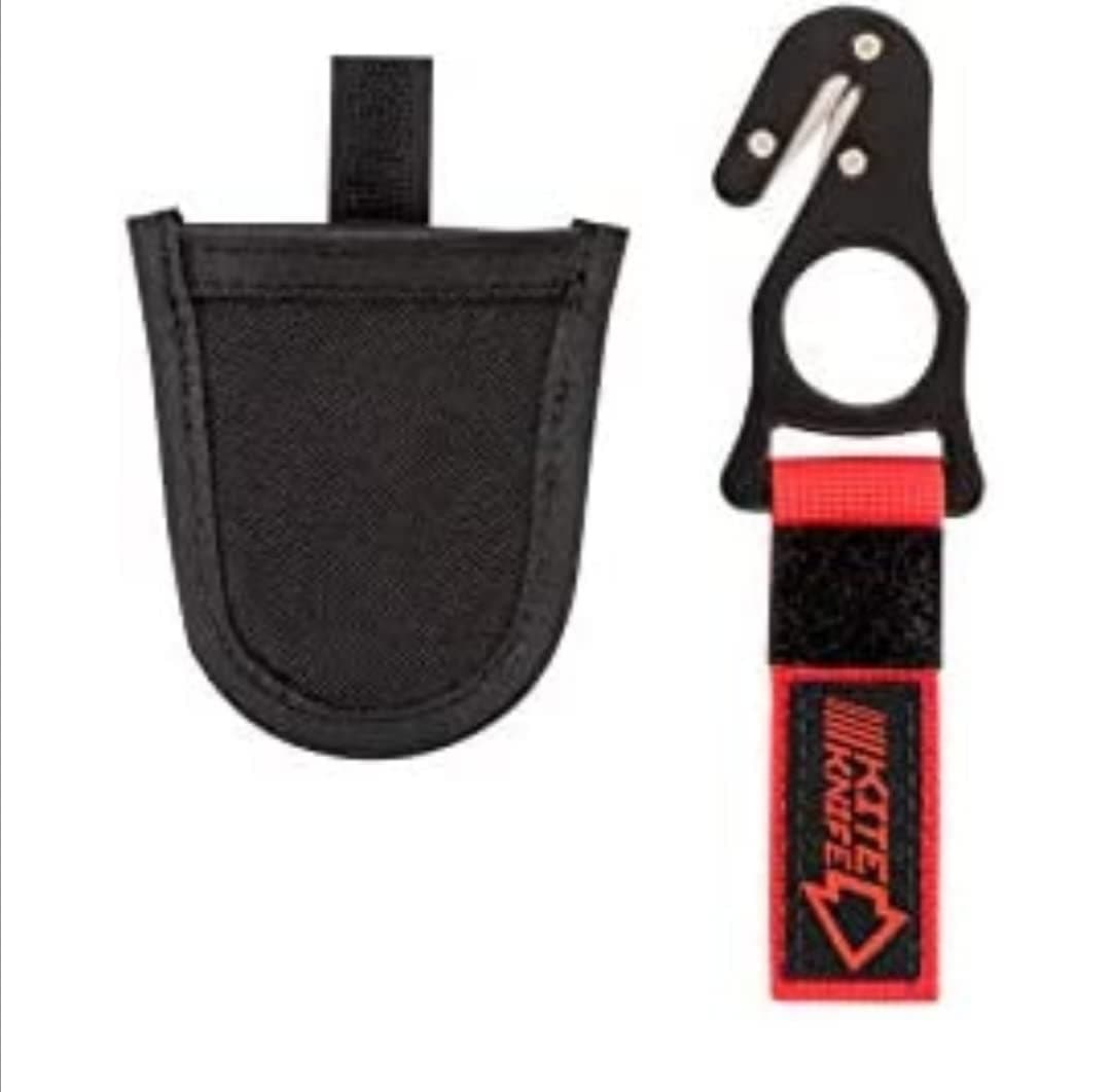 Harnesses Kite Hook Safety-Knives Paragliding Skydiving with Pocket 2020 Red/Black sk16
