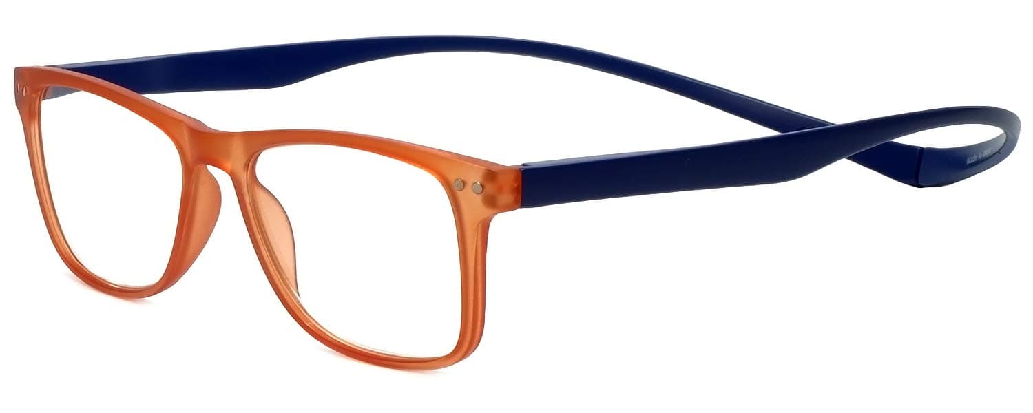 MagzAstoria Classic Square Reading Glasses Men/Women One Power Readers Neck Hanging Magnetic Snap It Rear Connecting Frame