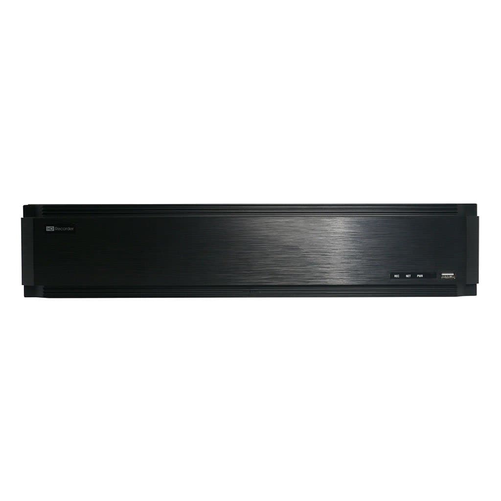 32 Channel Onvif l 4K IP NVR and Built in 16 Port POE Switch Supporting up to 16x 8MP Cameras, Ultra HD Recording in H264 or H265 Also Includes Free US Technical Support and Free Mobile Apps