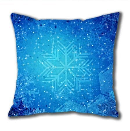 Sakuraelieechyan Cotton Square Throw Pillow Case Decorative Cushion Cover Pillowcase Snowflake