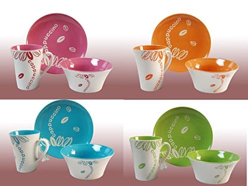 BREACKFAST SET 4 COLORS MIX FOR 4 PERSONS 12PCS