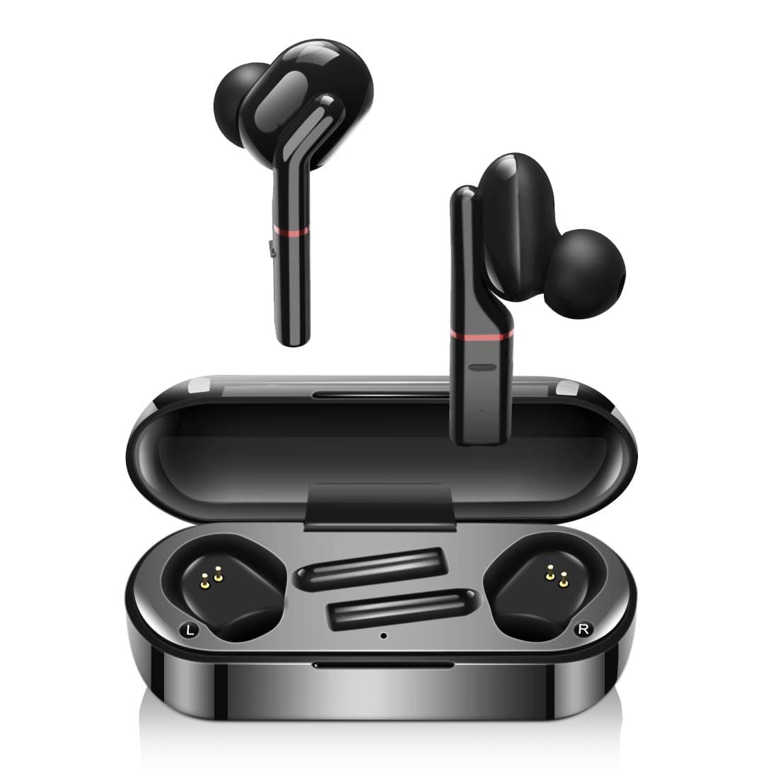 LESHI Bluetooth 5.0 Wireless Earbuds Noise Cancelling Earbuds with TWS Deep Bass Stereo IPX7 Waterproof 40 Hours Playtime