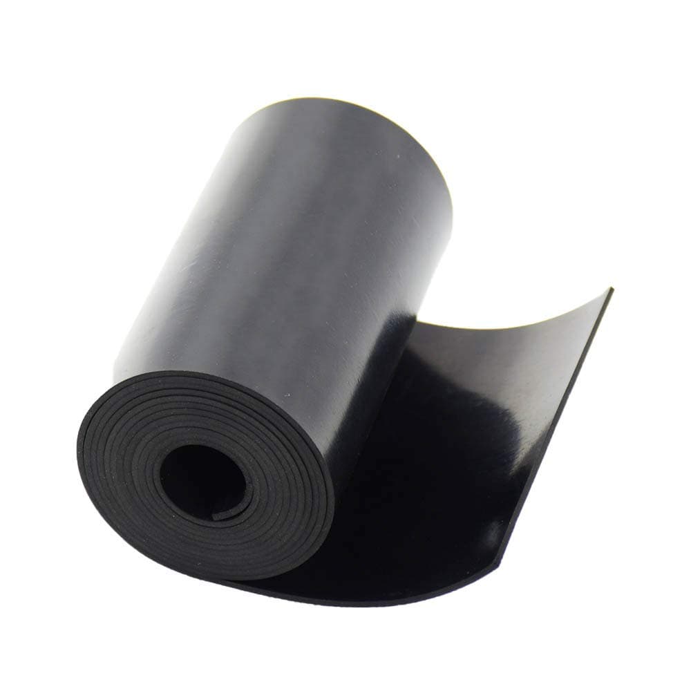 Neoprene Rubber Strips 1/16 (.062)" Thick X 4" Wide X 5'Long, Solid Rubber Rolls Use for Gaskets DIY Material, Supports, Leveling, Sealing, Bumpers, Protection, Abrasion, Flooring, Black