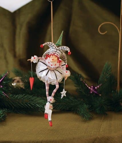 Patience Brewster Josie Joker of Hearts Ornament - Krinkles Christmas D?cor New 08-30763 by Krinkles