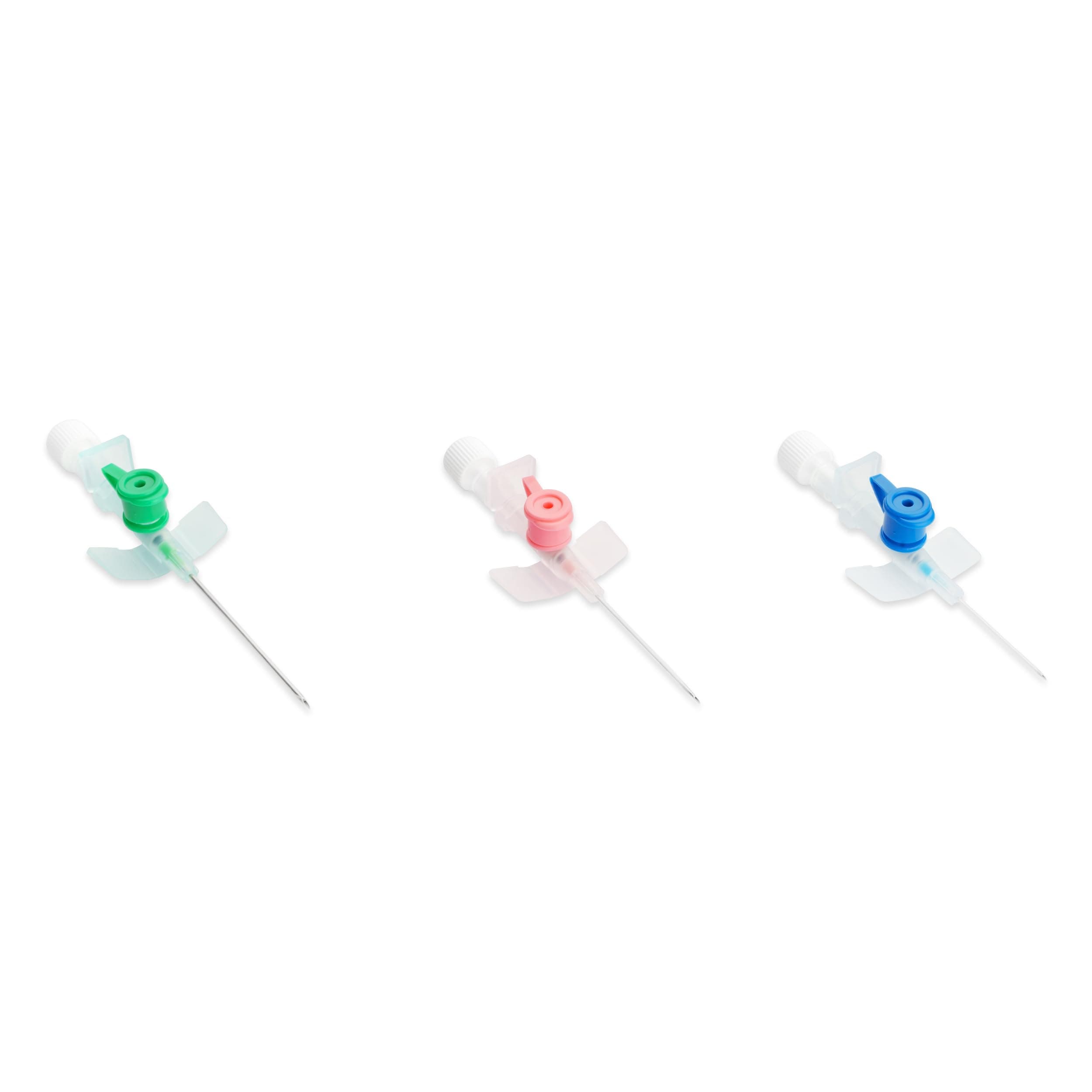 Intra Cath IV Cannula with Injection vale and Wings - 22G (100 Pieces)