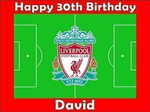 Choose Your Team Personalised Football Cake Topper Edible Rectangle (Plain Border)