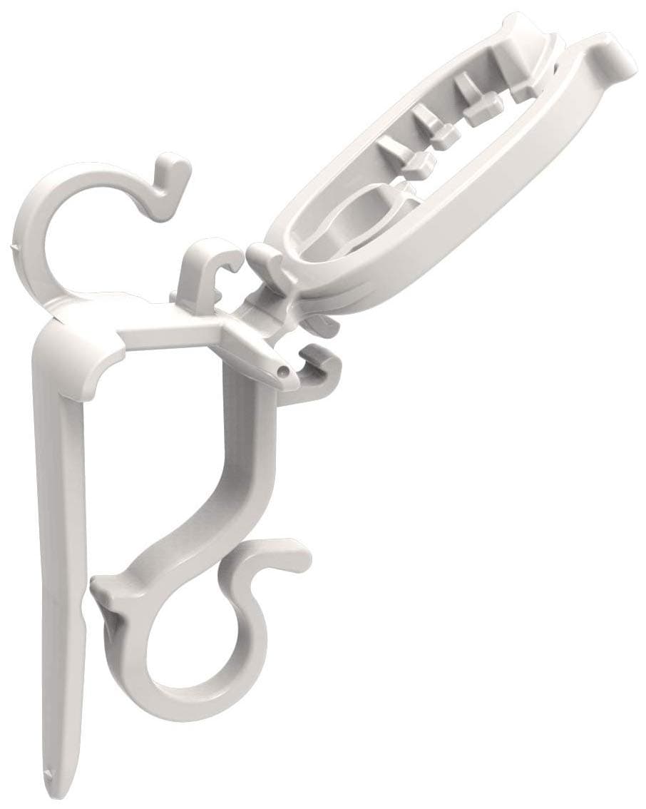 Commercial Christmas Hardware 9060-99-5635 Deluxe Shingle/Gutter Light Clips, No Size, White