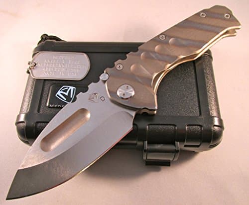 Medford MK-12DTD-03FL Tumbled Flamed Folding Knife w/3.75" Drop Blade Folder