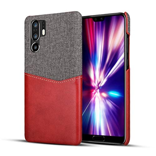 Designed for Huawei P30 Pro Case, Huawei P30 Pro Leather Cover Case Ultra-Slim Heavy Duty Soft TPU Bumper Ring Grip Holder Protective Case for Huawei P30 (Blue, Huawei P30 Pro)