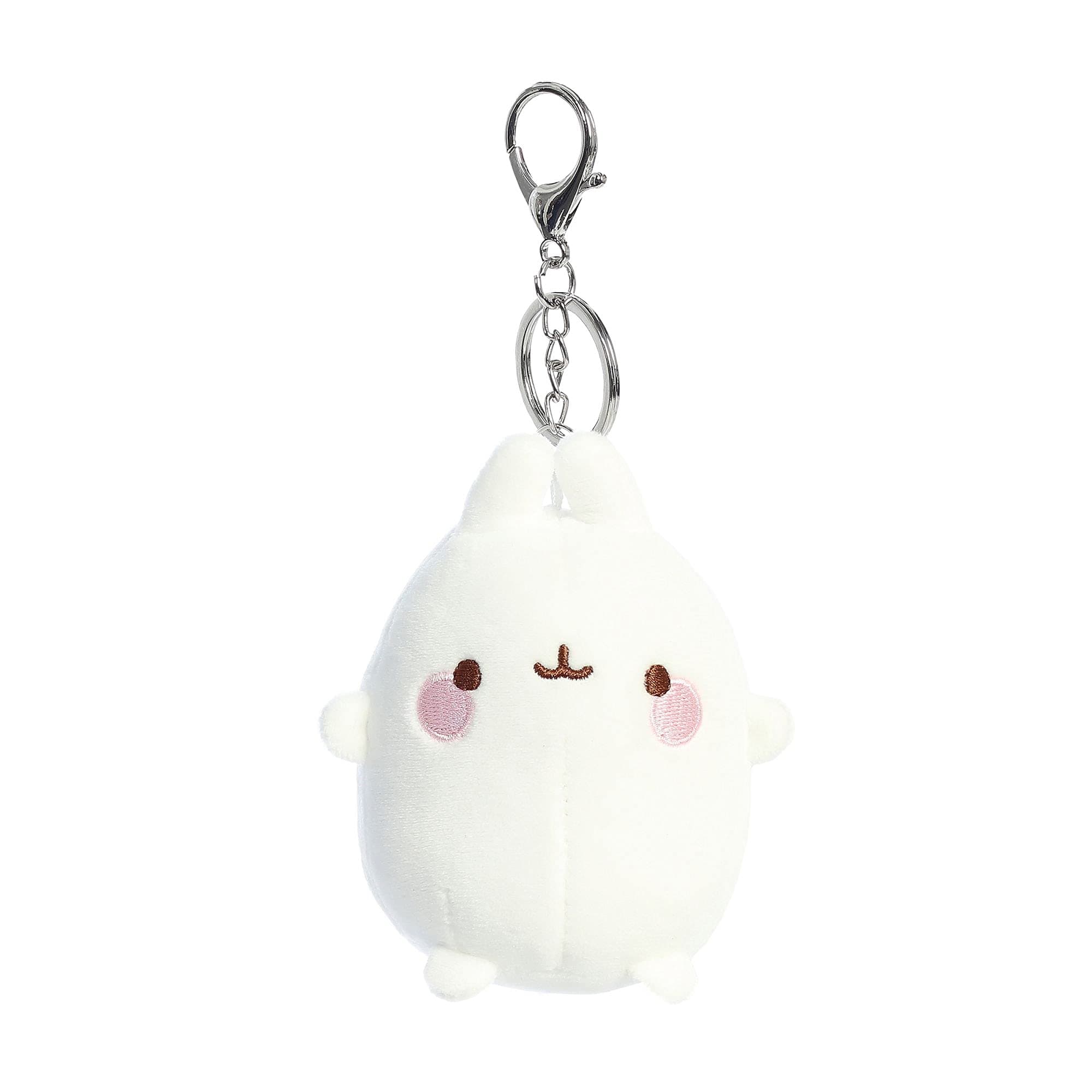 Molang 4" Clip-On Plush Bunny Toy - Multicolored, 4" (Little Kid)