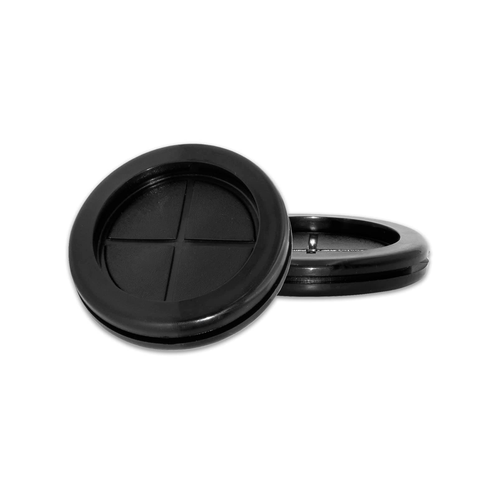 Flyshop Rubber Grommet, 42 mm 1-5/8" Drill Hole, 35 mm 1-3/8" ID, Synthetic Rubber Wire Grommets, Double-Sided Round Hole Plugs, 10-Pack, Black