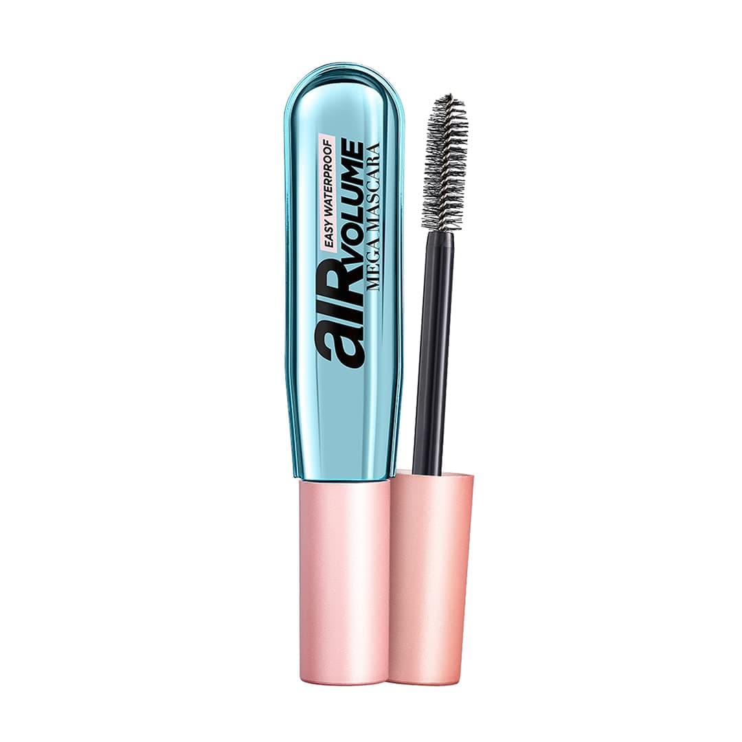 L'Oréal Paris Air Volume Mega Mascara Easy Waterproof Mascara, für intensives Mega Volumen, bis zu 48H Halt, leichte Warmwasse-Entfernung