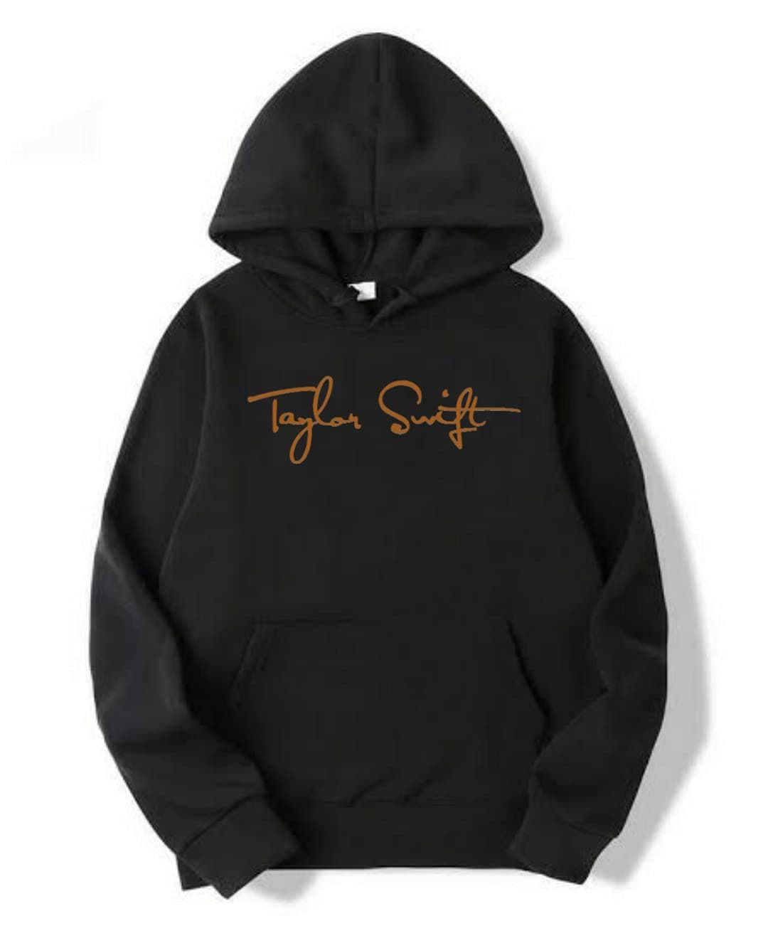 MG Brand Taylor Swift International Singer Unisex Black Cotton Hooded Hoodie for Girls / Boys / Kids / Women / Men