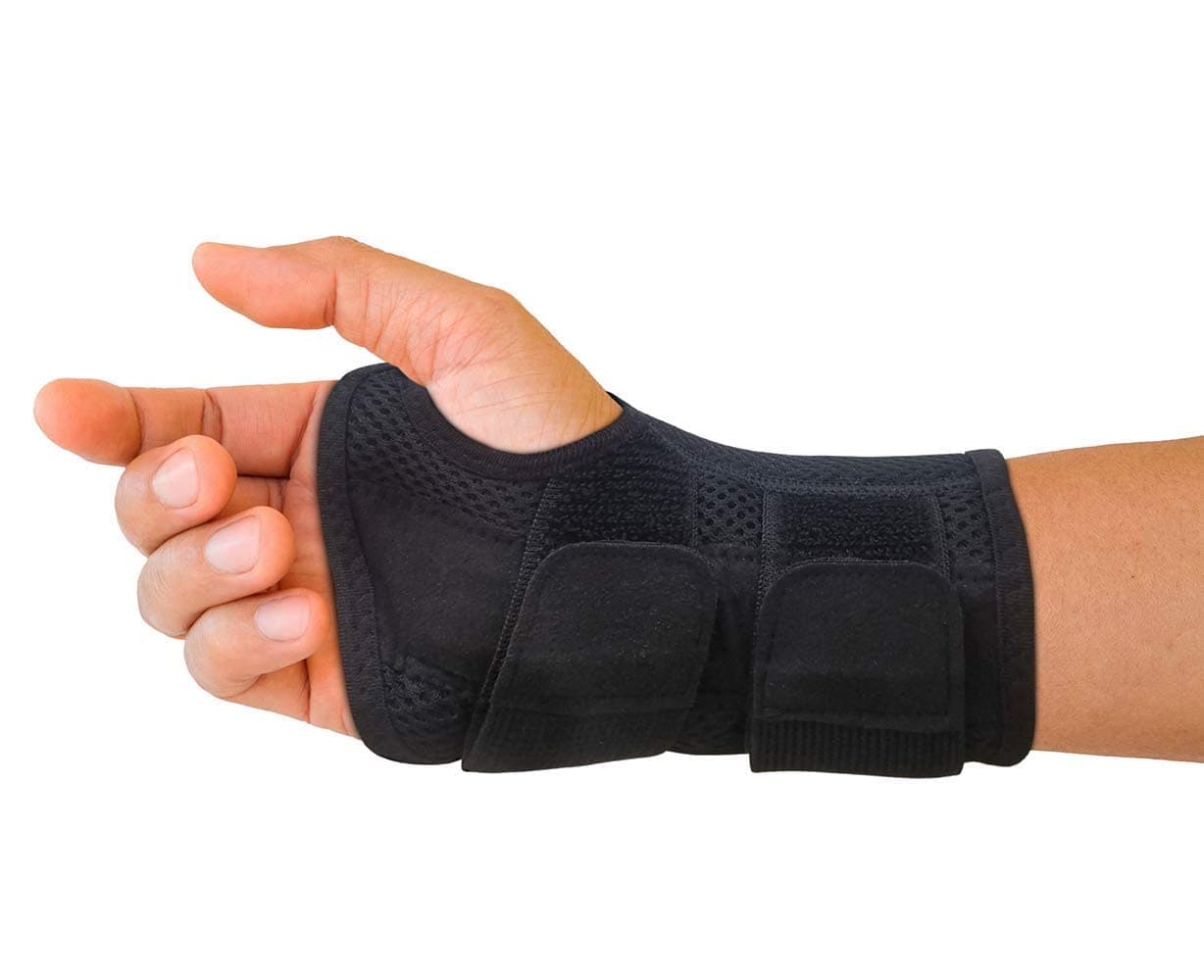 Carpal Tunnel Wrist Brace for Men and Women - Day and Night Therapy Support Splint for Relief of Relieve joint discomfort, Wrists, Arm, Thumb and Hand discomfort - Adjustable Straps (Right Hand)