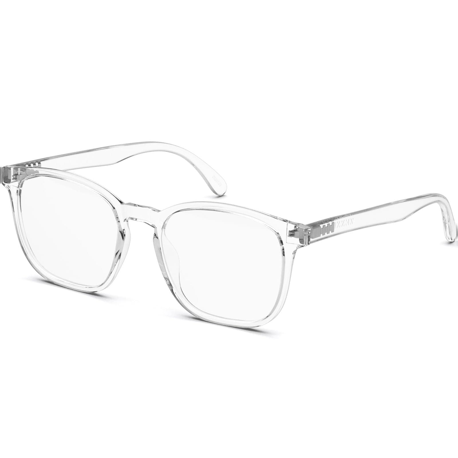 Zenni Optical Blokz Blue Light Blocking Computer Glasses Square Universal Bridge Fit Clear Frame 2020123