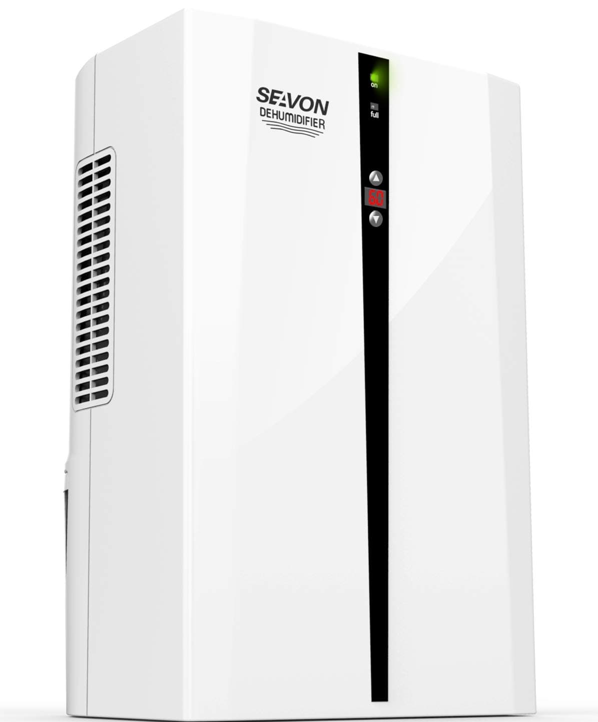 SEAVON Electric Dehumidifier, 2500 Cubic Feet(376 sq ft) for Home MD-898 2000ml (68 oz) Capacity, Quiet Safe Dehumidifiers for Basement, Bedroom, Bathroom, RV, Closet, Auto Shut Off