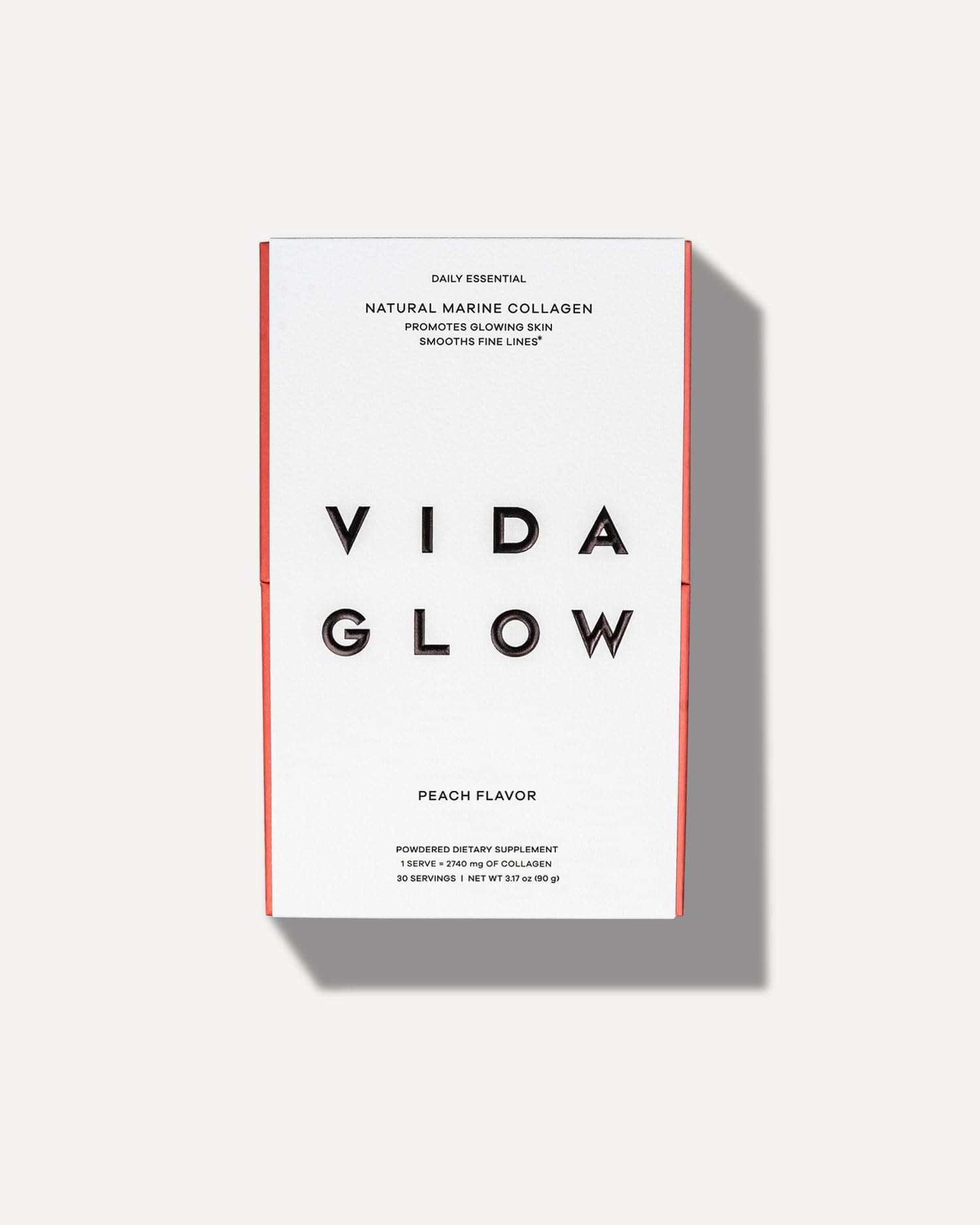 Vida Glow Marine Collagen Powder Sachets Peach