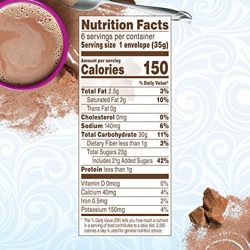 Swiss Miss Non-Dairy Chocolate Flavored Hot Cocoa Mix, 1.23 oz 6 ct