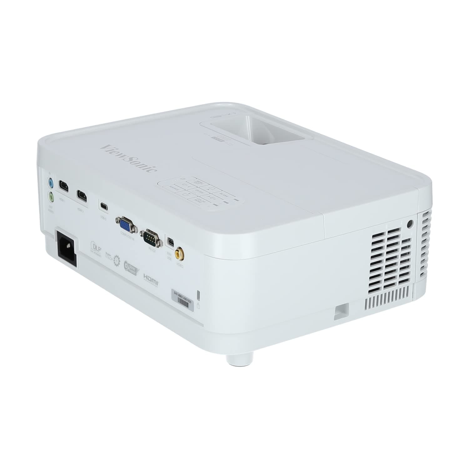 ViewSonic Px706Hd 1080P Short Throw Home Projector with 3000 Lumens | Dual Hdmi USB C | Low Input Lag |120" Projection Image, White