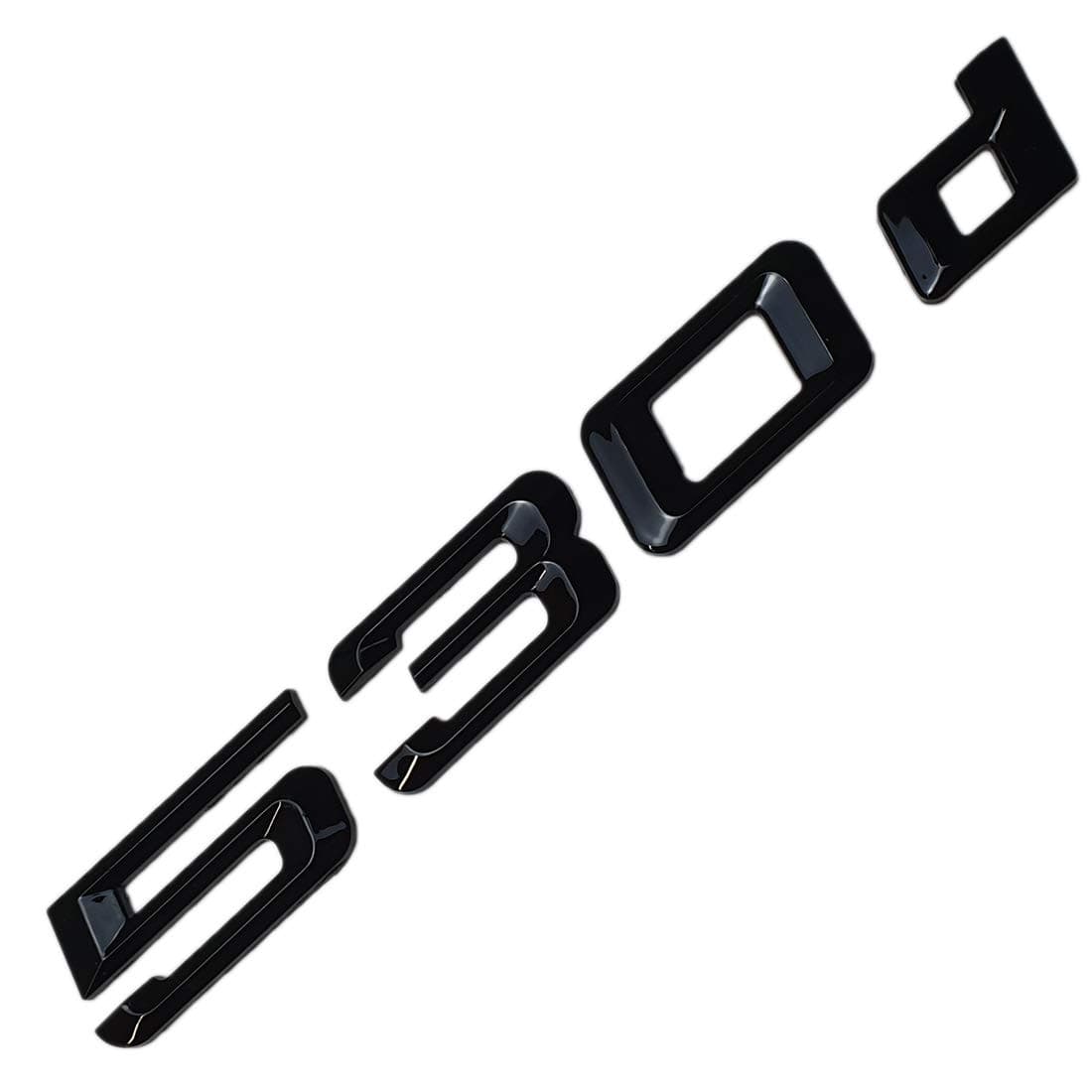 530d Black Glossy Rear Boot Logo Back Badge Emblem Tuning Modification for E39 E60 E61 F10 F11 F07 F18 G30 G31 G38 HB8L3