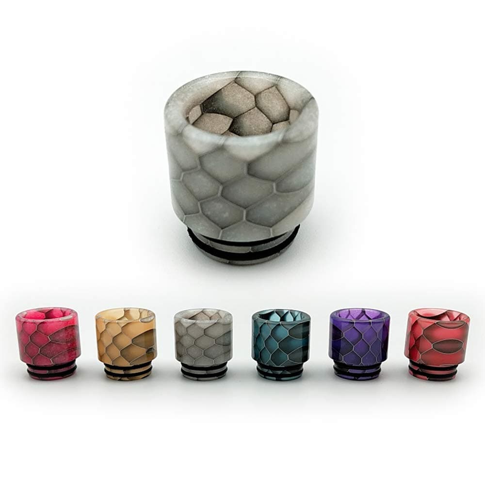 810 Luminous Resin Drip Tip for Smok TFV12 Prince Cobra TF Tank Vandyvape Kylin Drag 2 kit Voopoo Uforce T2 Horizon Falcon King Freemax Mesh Pro Monthpiece (White)