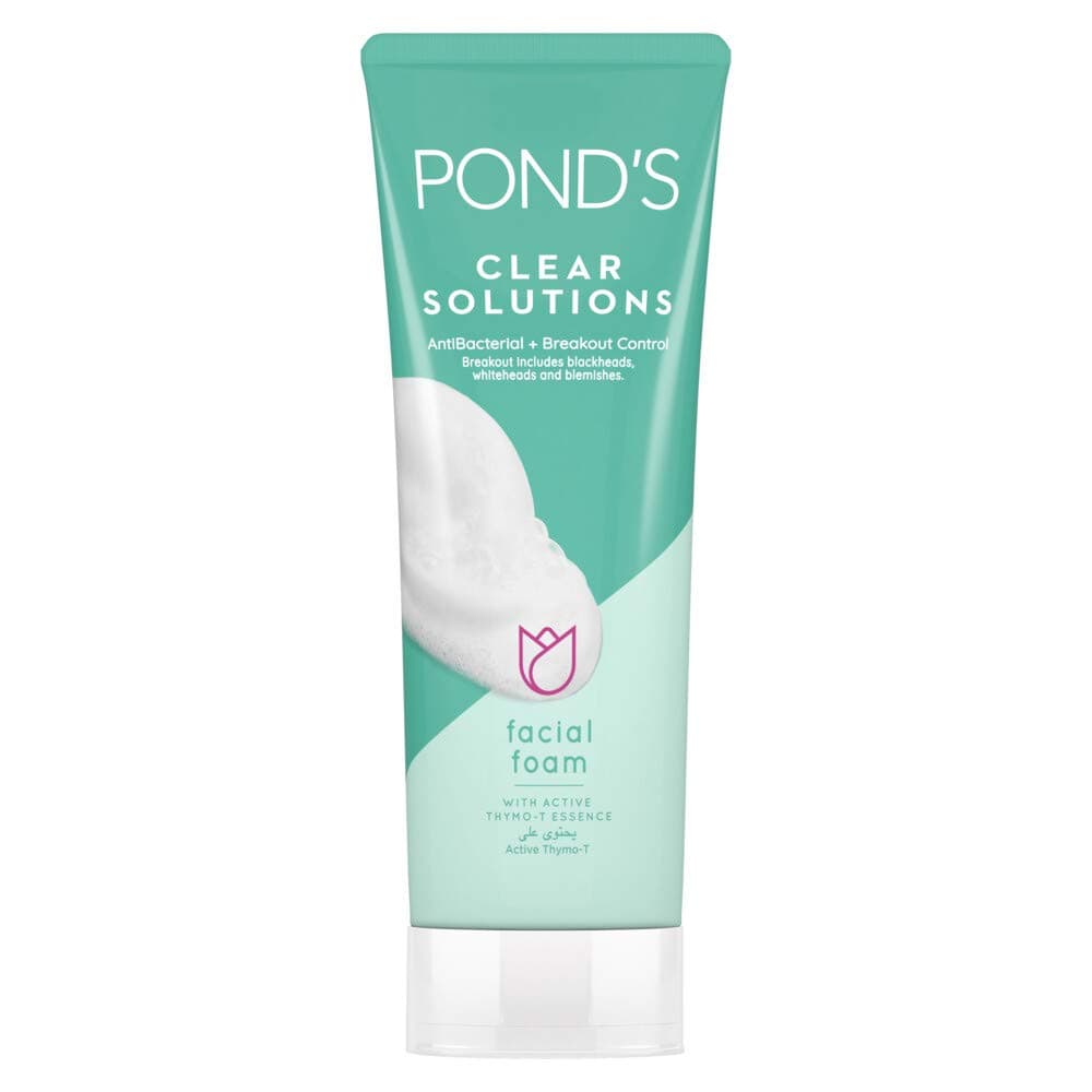 POND'S Clear Solutionsフェイシャルフォーム アクティブタイモ-Tエッセンス 抗菌+ブレイクアウトコントロール わずか3日で肌を浄化、100g