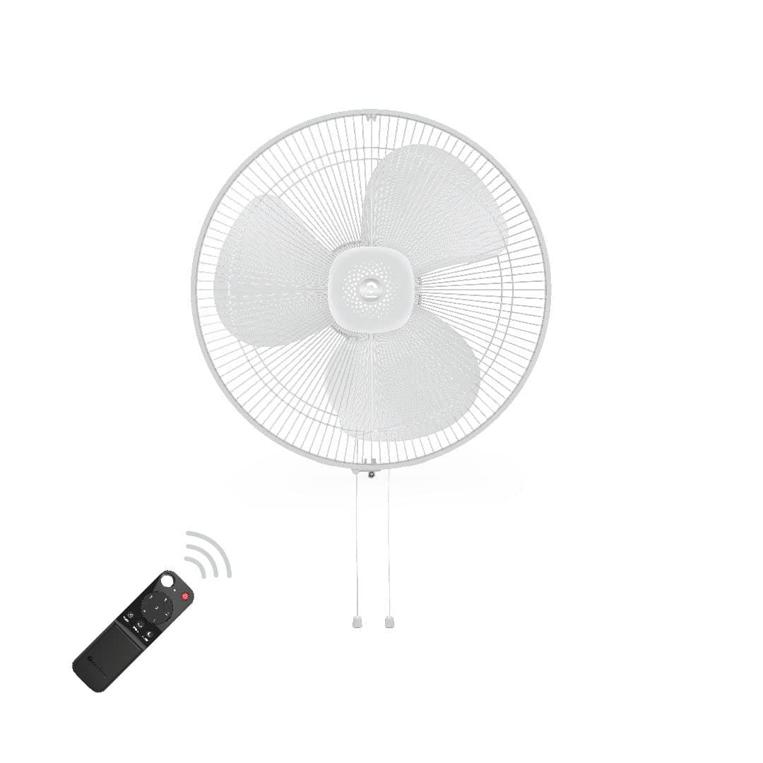 atomberg Renesa 400mm Wall Mount Fan | Wall Fans for Home | Silent BLDC Wall Fan | Remote with Timer & Sleep Control Snow White