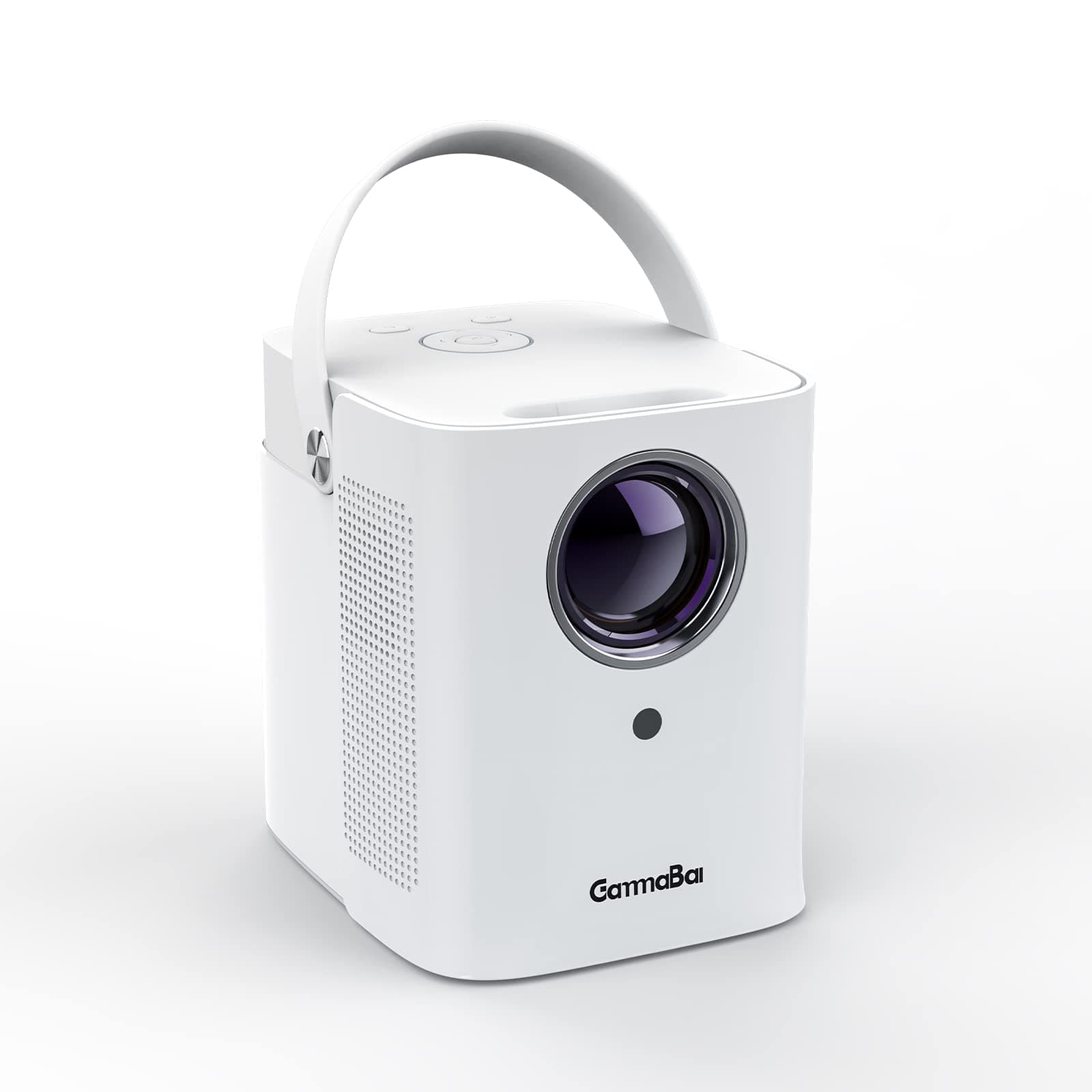 5G WiFi Bluetooth Low-Noise Projector, Gammabai Joy Portable Projector with Stereo Sound, Side Projection, Home Theater Movie Projector Compatible W/ TV Sticks, iOS, Android