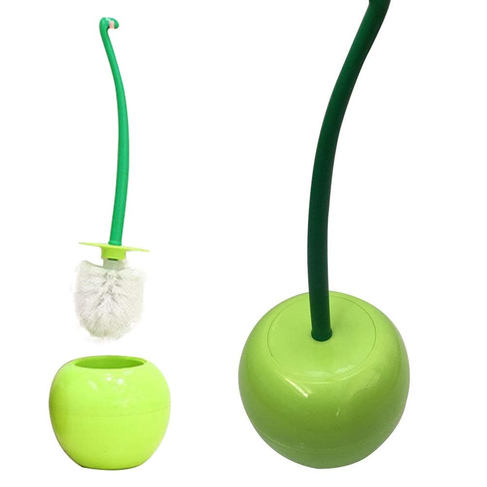 Dora Bridal Toilet Plunger Brush Hold Combo Set, 1 Pack Heavy Base Clean Bowl Hideway Compact Holder Strong Bristles for Bathroom Toilet(1 Brush,1 Holder)