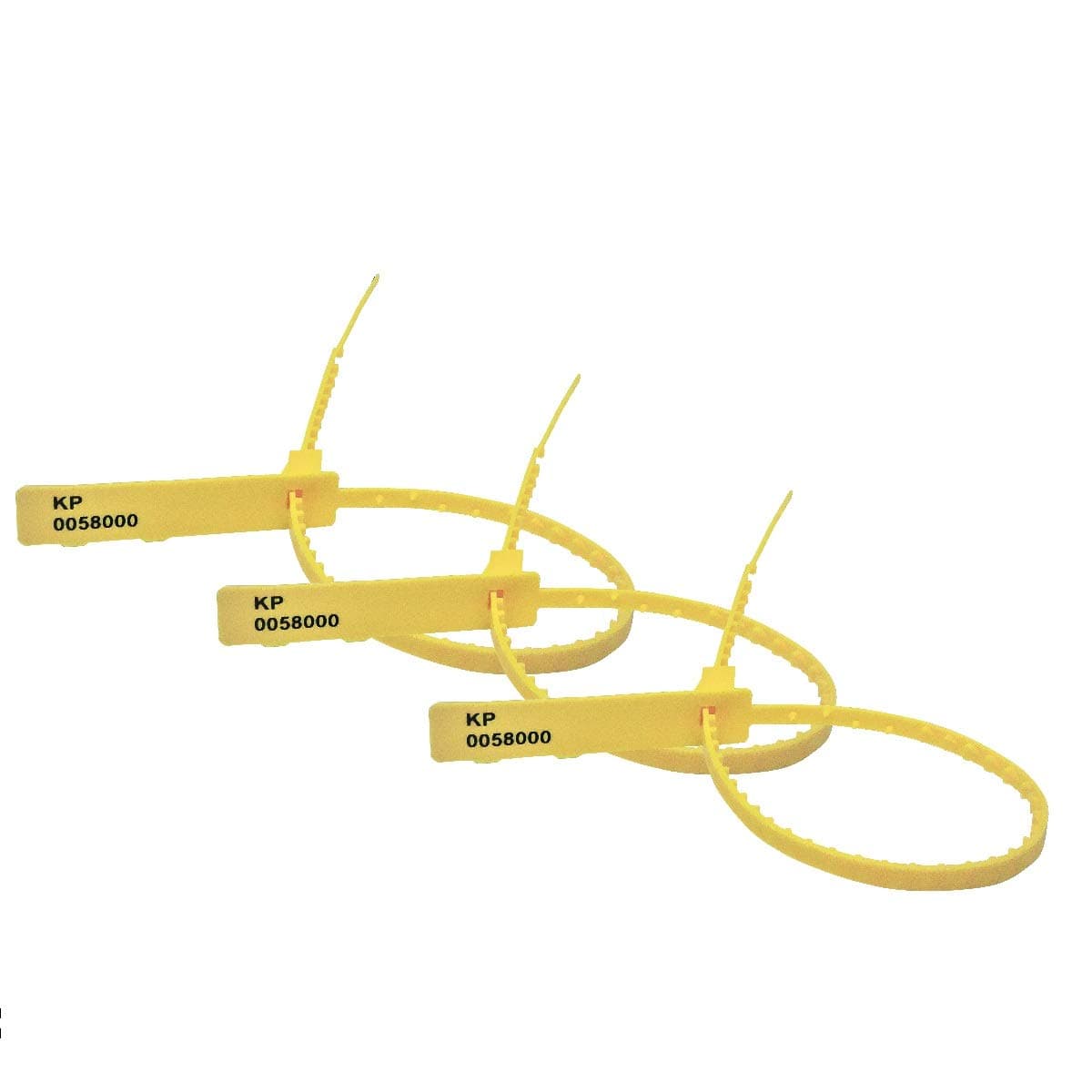 Made in UK Numbered Pull-Through Security Seal - Cost-Effective Tamper-Evident Solution for Sealing Cash Bags, Mail Sacks, Waste Sacks, Trailers, and roll-Cages (500, Yellow)