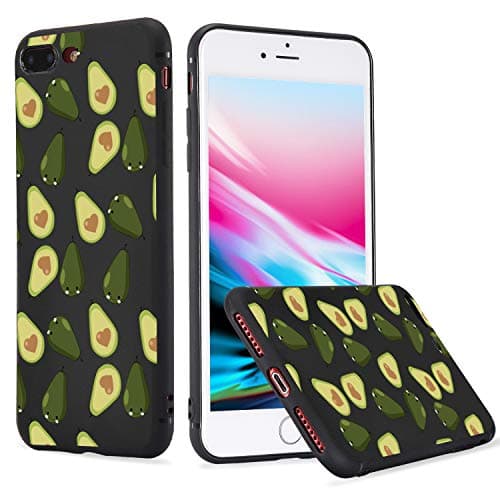 LuGeKe Avocado Phone Case for iPhone X/iPhone Xs/iPhone 10,Cute Fruit Patterned Case Cover,TPU Cover Flexible Ultra Slim Anti-Stratch Bumper Protective Cartoon Fruit Phonecase(Love Avocado)