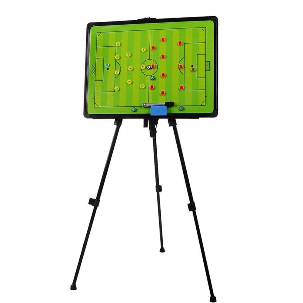 Haploon Soccer Coaching Board 23.6x17.7 Inch Big Tri-pod Football Tactic Board, Strategy Game Plan White Board Clipboard, Huge Size Training Equipment with Tripod Stand and Carrying Bag