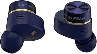Bowers & Wilkins Pi7 S2 True Wireless Noise Cancelling Headphones – Active Noise Cancellation, Qualcomm aptX, Bluetooth, Crystal-Clear Calls, Wireless and 15-Minute Charging, Midnight Blue