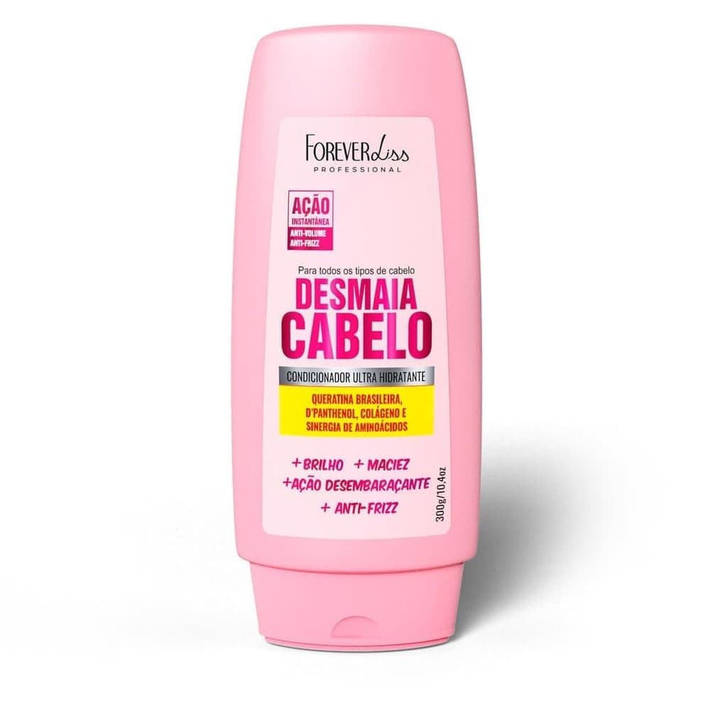 Forever Liss - Linha Desmaia Cabelo - Condicionador Ultra Hidratante 300 Gr - (Faints Hair Collection - Ultra Moisturizing Conditioner Net 10.58 Oz)
