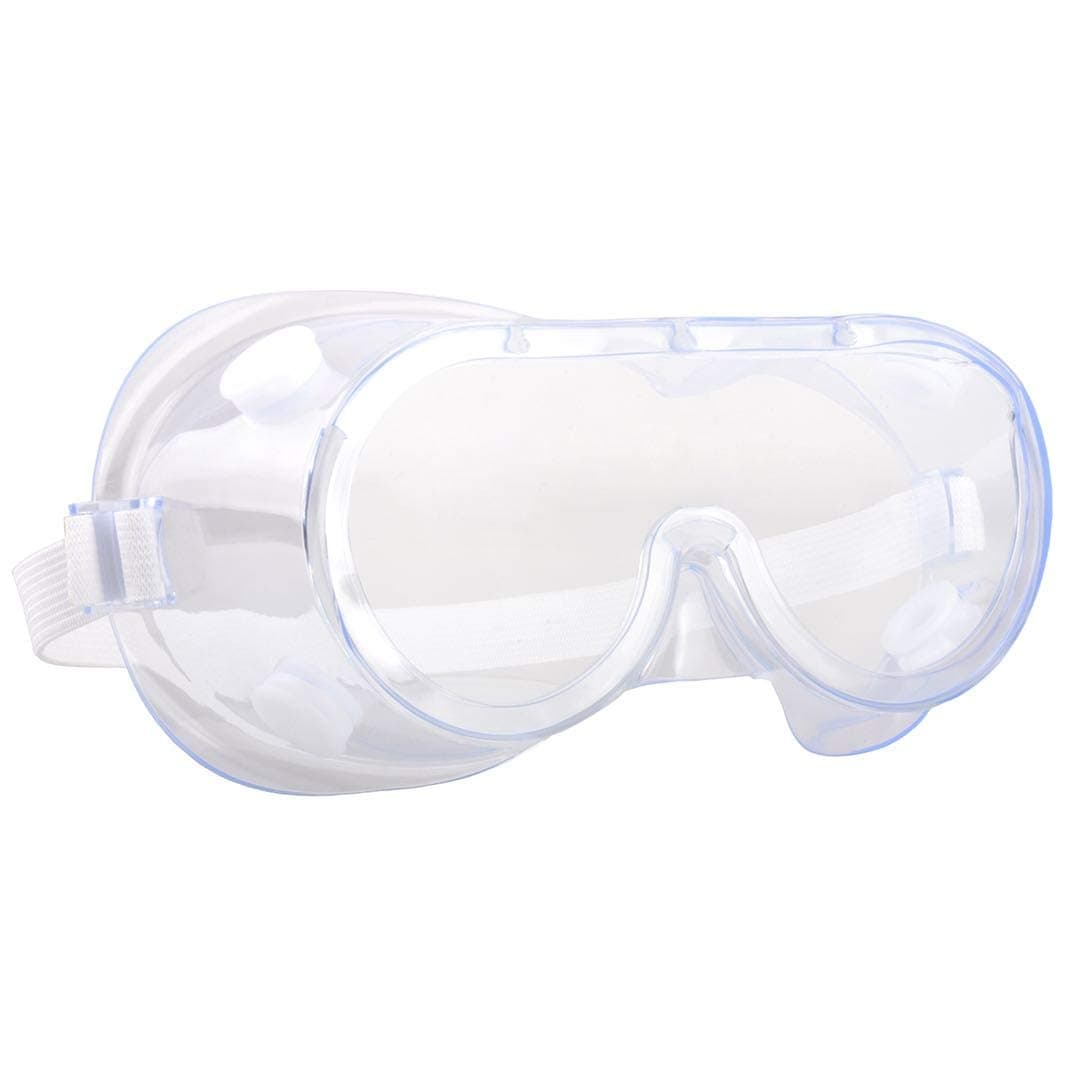 Lekzai Protective Safety Goggles Splash Safety Goggles Adjustable Goggles Crystal Clear & Anti-Fog Design - High Impact Resistance - Perfect Eye Protection for Lab Home Classroom Workplace
