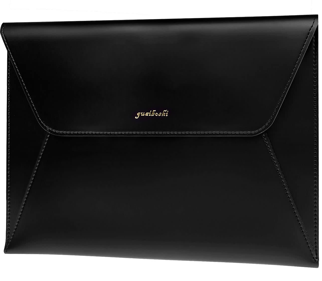 9-11 Inch Leather Tablet Sleeve Bag Carrying Case Fits iPad Pro 11, iPad 8th 7th Generation 10.2, iPad Air 4 10.9, iPad Air 3 10.5, iPad 9.7, Galaxy Tab A 10.1, Tab S6, S6 Lite, S7-Black