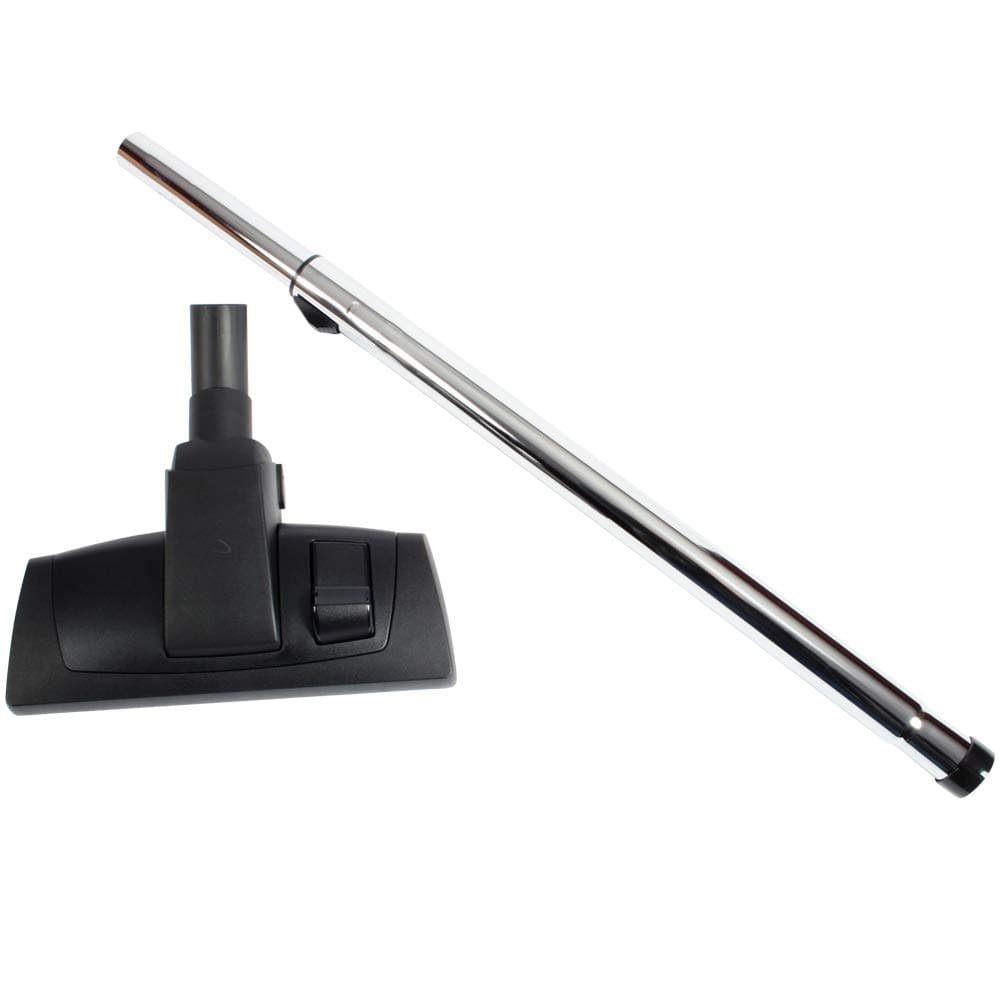 Cen-Tec Systems 95061 Hard Floor and Carpet Vacuum Universal Telescopic Chrome, 12" Combination Nozzle w/Friction Wand, Black