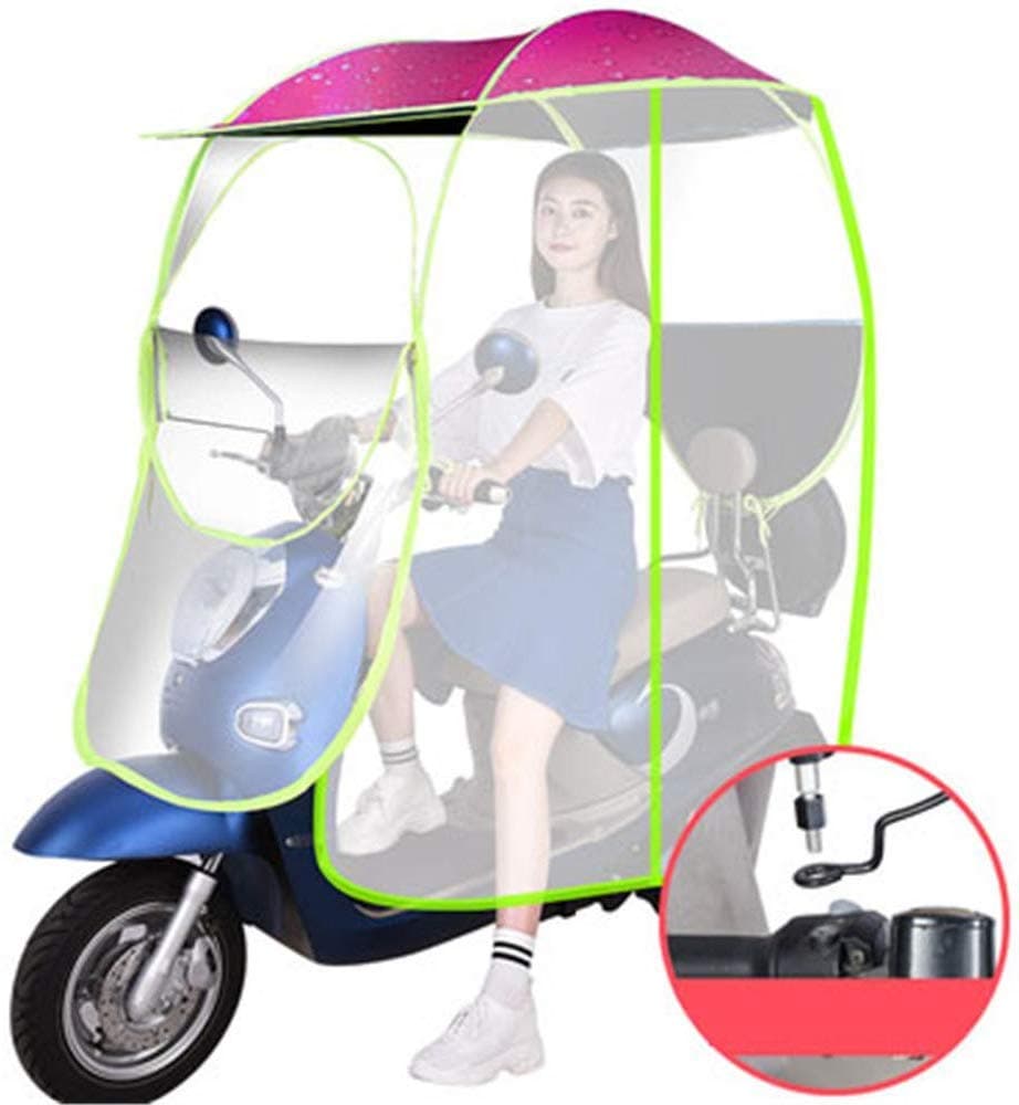 Electric Motorcycle Umbrella Canopy Awning,Universal Car Motor Scooter Umbrella Mobility Sun Shade Rain Cover Waterproof,A