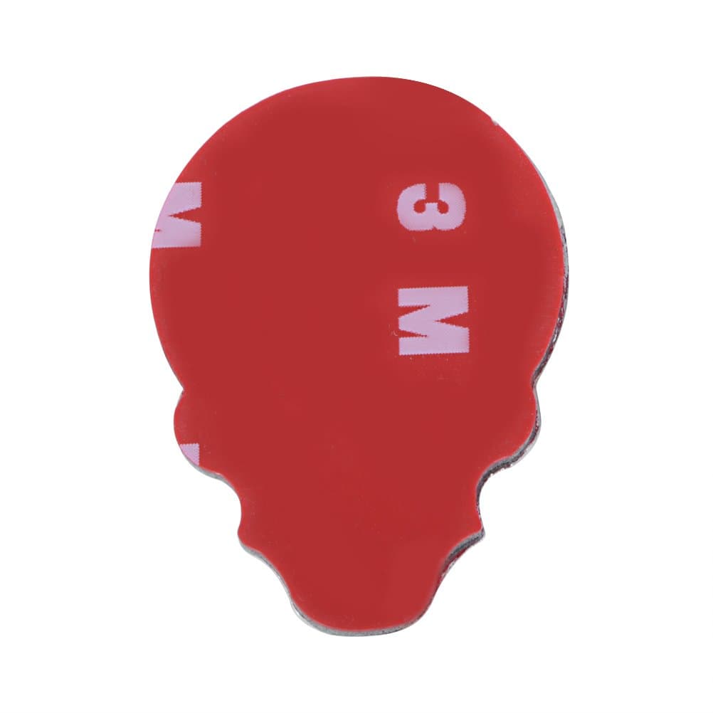 3D Chrome Skull Red Eyes Metal Decal Emblem Sticker Fairing Custom Motorcycle Cruiser Sport Bike