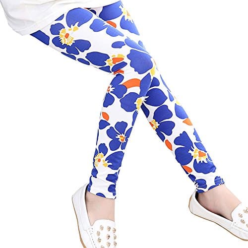 Sheecute Baby Kids Childrens Printing Flower Toddler Classic Leggings Girls Pants (5T, K)