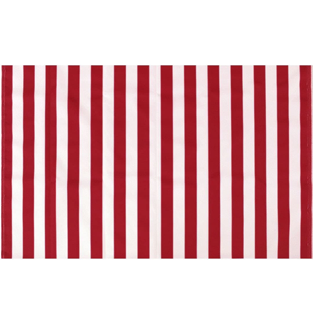 Stripe Waterproof Canvas Awning Fabric Fabric Waterproof Outdoor Fabric 60" RED_White (10 Yards)