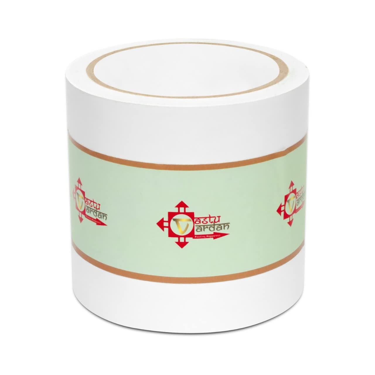 White Tape for VASTU DOSH Remedy/VASTU Correction for WC Toilet and Entrance(MAHA-VASTU-SASHTRA Remedy) (4 INCH Width X 25M Length,)